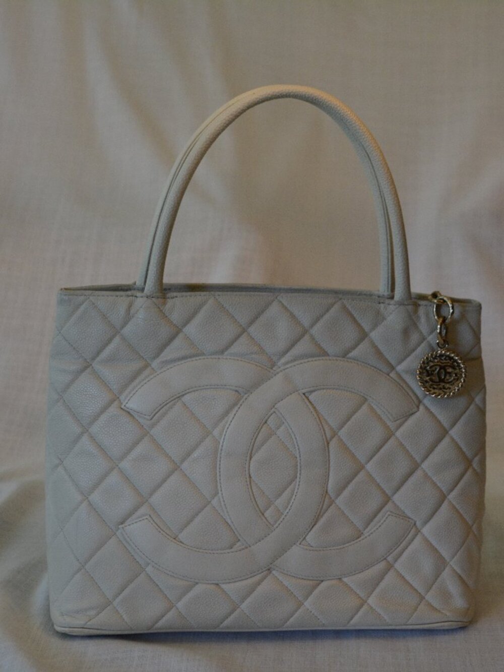 Vintage Chanel Caviar Medallion Tote